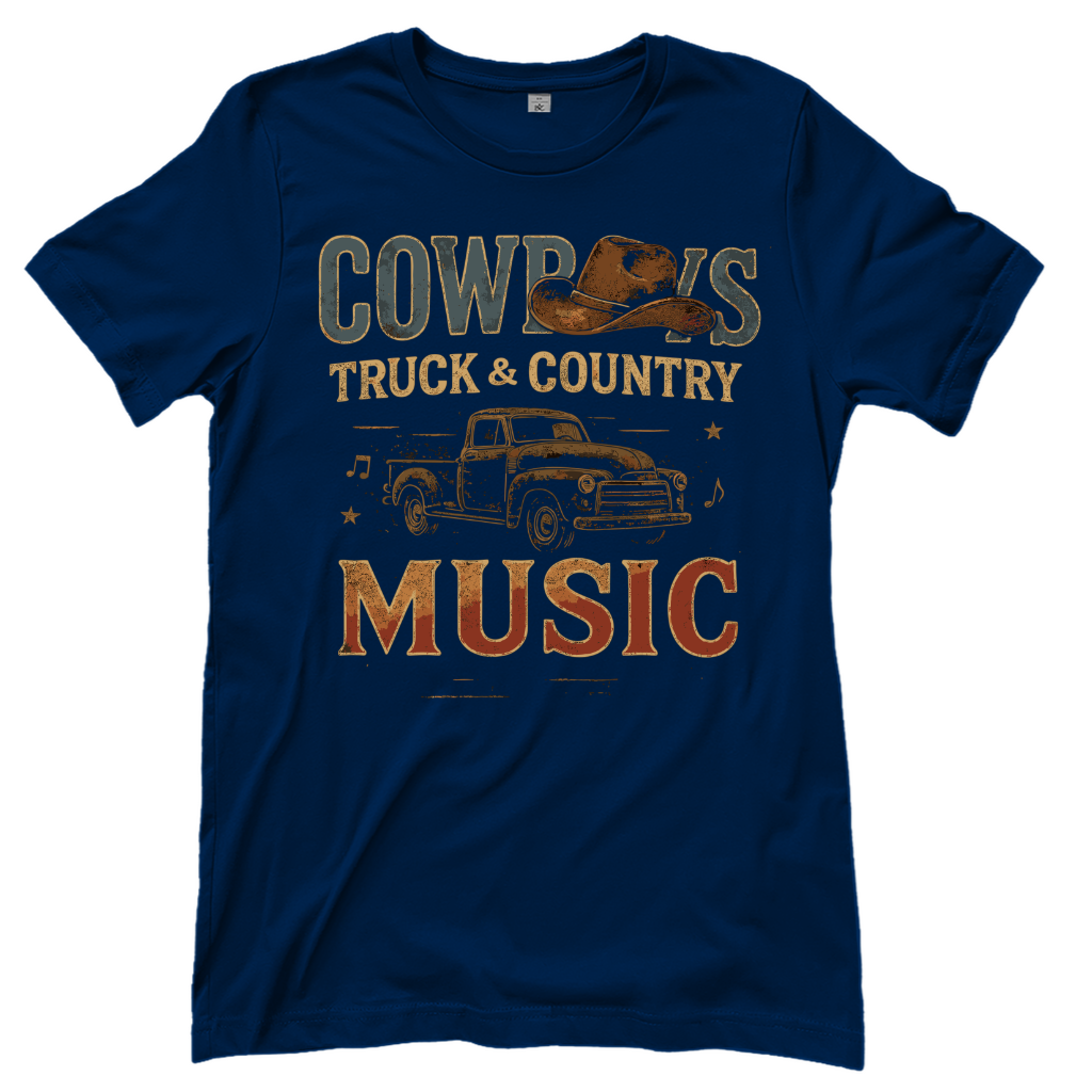 Truck & Country – Countrymusik T‑Shirt