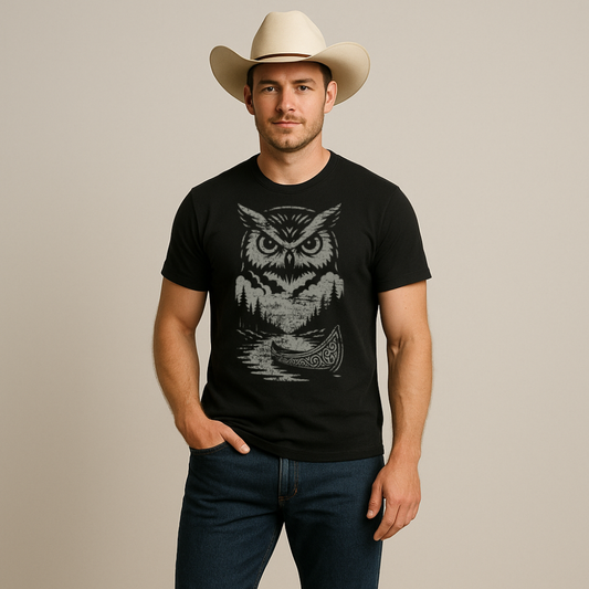 Owl - Herren Premium Bio T-Shirt
