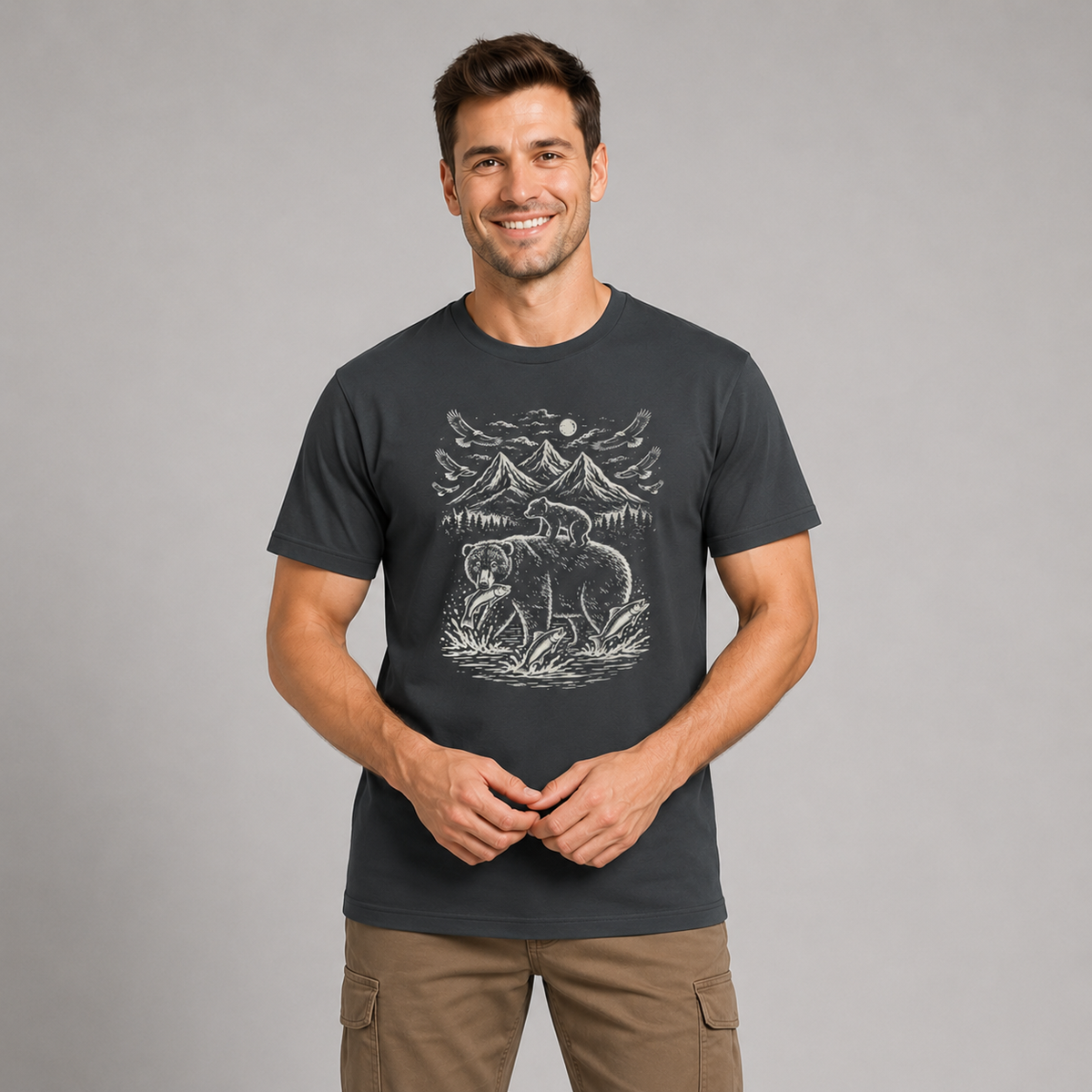 Bärenmotiv – Natur T-Shirt