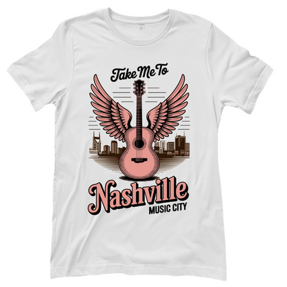 Gitarrenmotiv – Countrymusik T‑Shirt