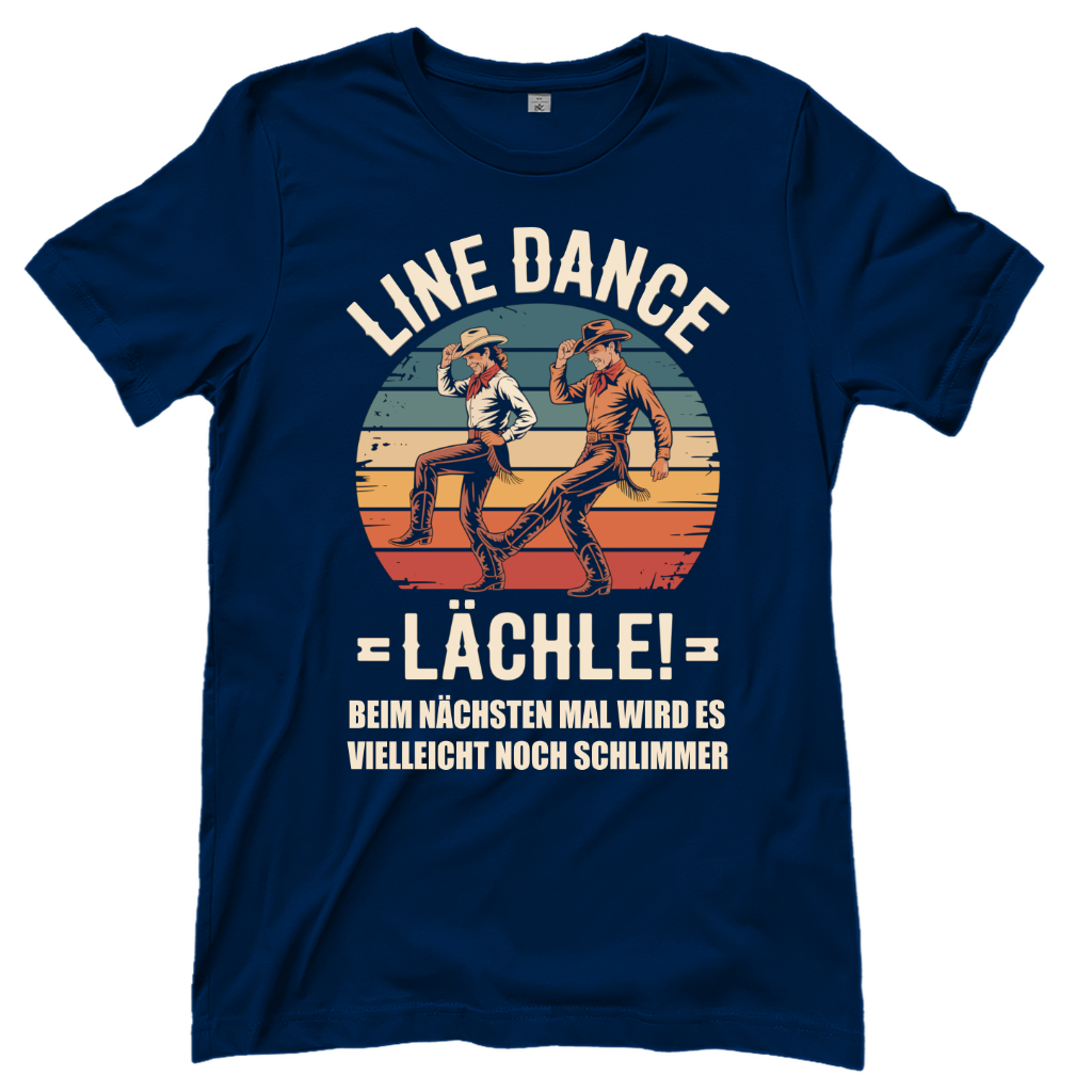 Lächle! – Line Dance T‑Shirt