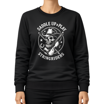 Cowboy Skull Geige – Countrymusik Sweatshirt