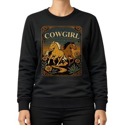 Cowgirl Pferde – Western Sweatshirt