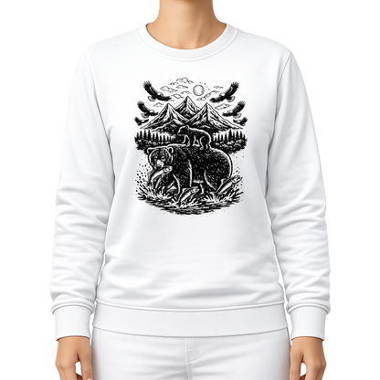 Bärenmotiv – Western Sweatshirt
