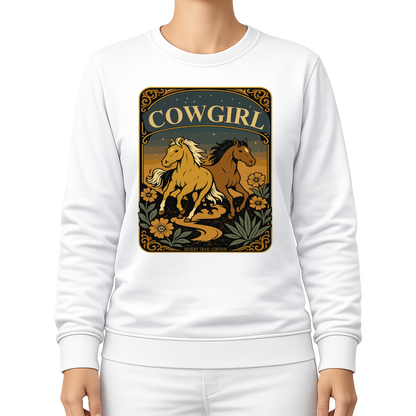 Cowgirl Pferde – Western Sweatshirt