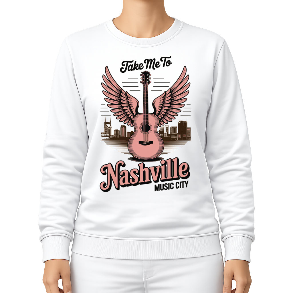 Gitarrenmotiv – Countrymusik Sweatshirt