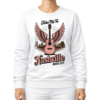 Gitarrenmotiv – Countrymusik Sweatshirt