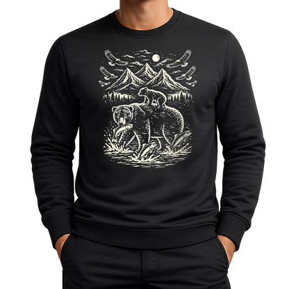 Bärenmotiv – Western Sweatshirt