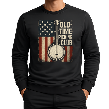 Banjo Flaggenmotiv – Countrymusik Sweatshirt