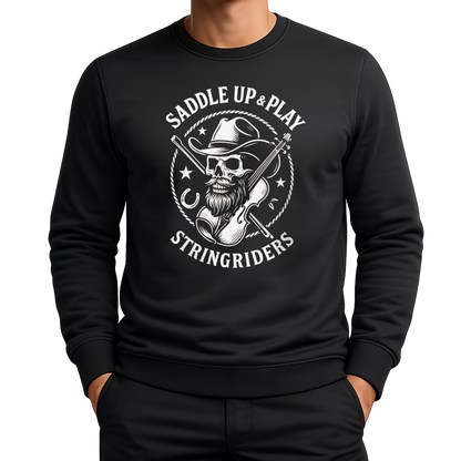 Cowboy Skull Geige – Countrymusik Sweatshirt