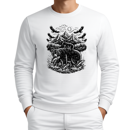 Bärenmotiv – Western Sweatshirt