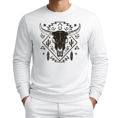 Schädelmotiv – Western Sweatshirt