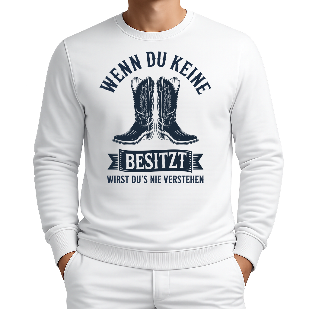 Wenn du keine Boots besitzt – Western Sweatshirt