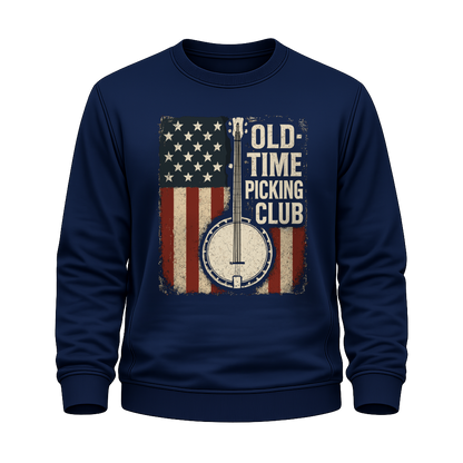 Banjo Flaggenmotiv – Countrymusik Sweatshirt
