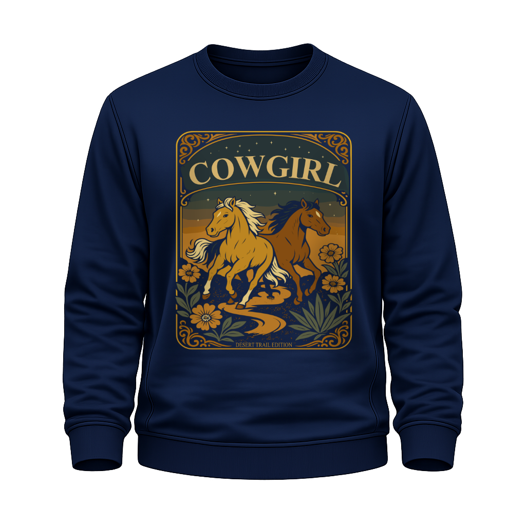 Cowgirl Pferde – Western Sweatshirt