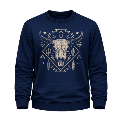Schädelmotiv – Western Sweatshirt
