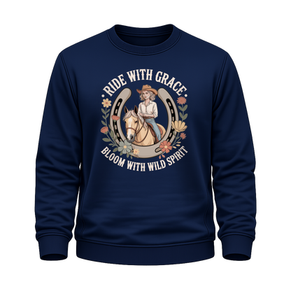 Ride with Grace – Western Sweatshirt