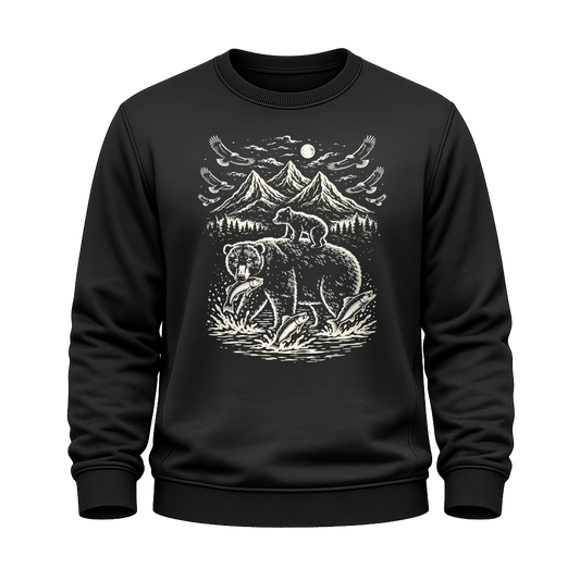 Bärenmotiv – Western Sweatshirt