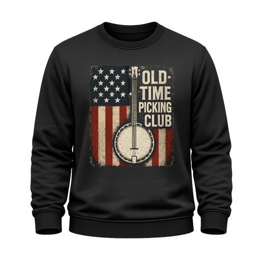 Banjo Flaggenmotiv – Countrymusik Sweatshirt