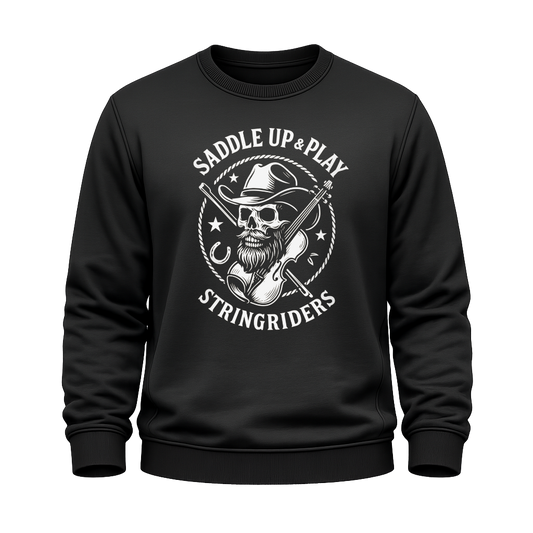 Cowboy Skull Geige – Countrymusik Sweatshirt