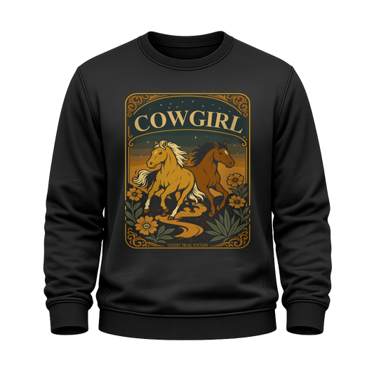 Cowgirl Pferde – Western Sweatshirt