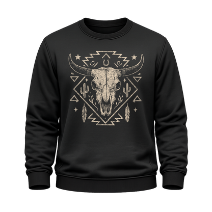 Schädelmotiv – Western Sweatshirt