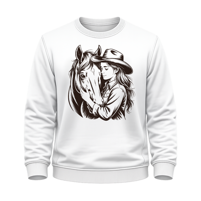 Cowgirl & Pferd – Western Sweatshirt