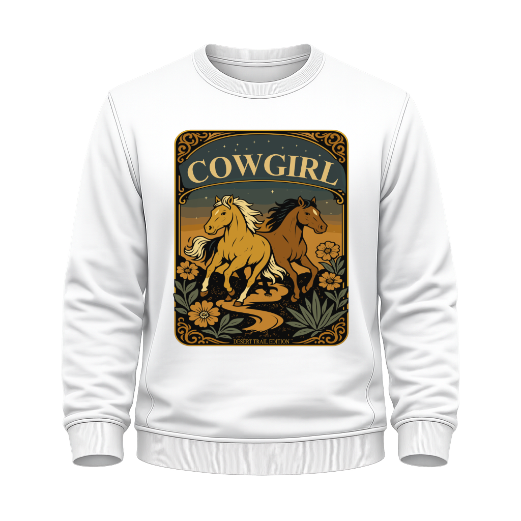 Cowgirl Pferde – Western Sweatshirt