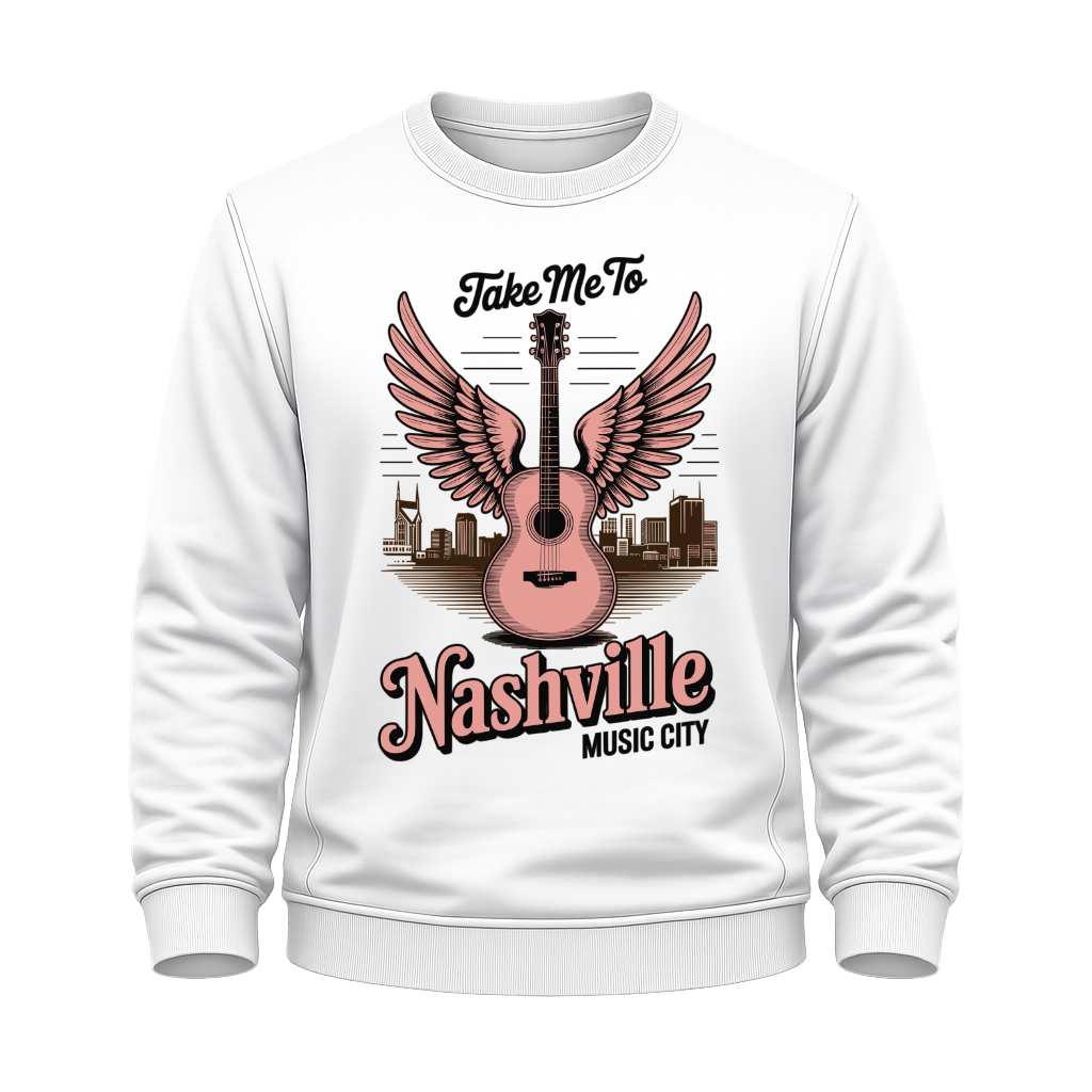 Gitarrenmotiv – Countrymusik Sweatshirt