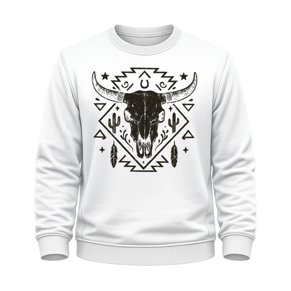 Schädelmotiv – Western Sweatshirt