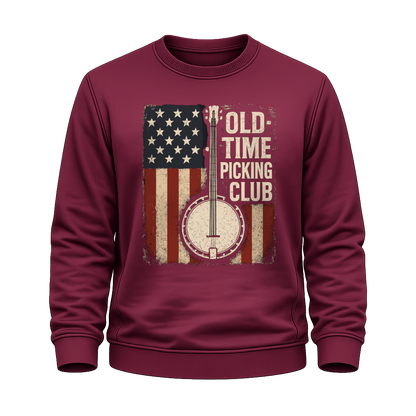 Banjo Flaggenmotiv – Countrymusik Sweatshirt