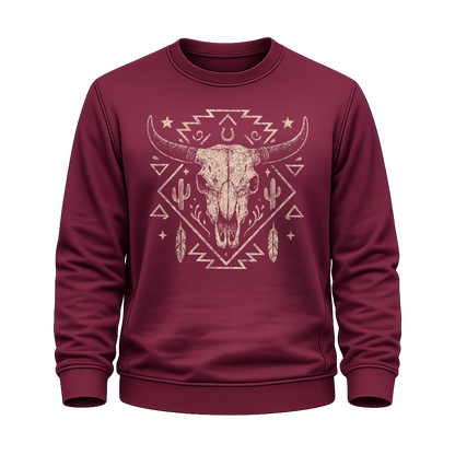 Schädelmotiv – Western Sweatshirt