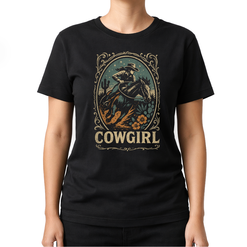 Cowgirl Rodeo – Western T‑Shirt