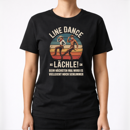 Lächle! – Line Dance T‑Shirt