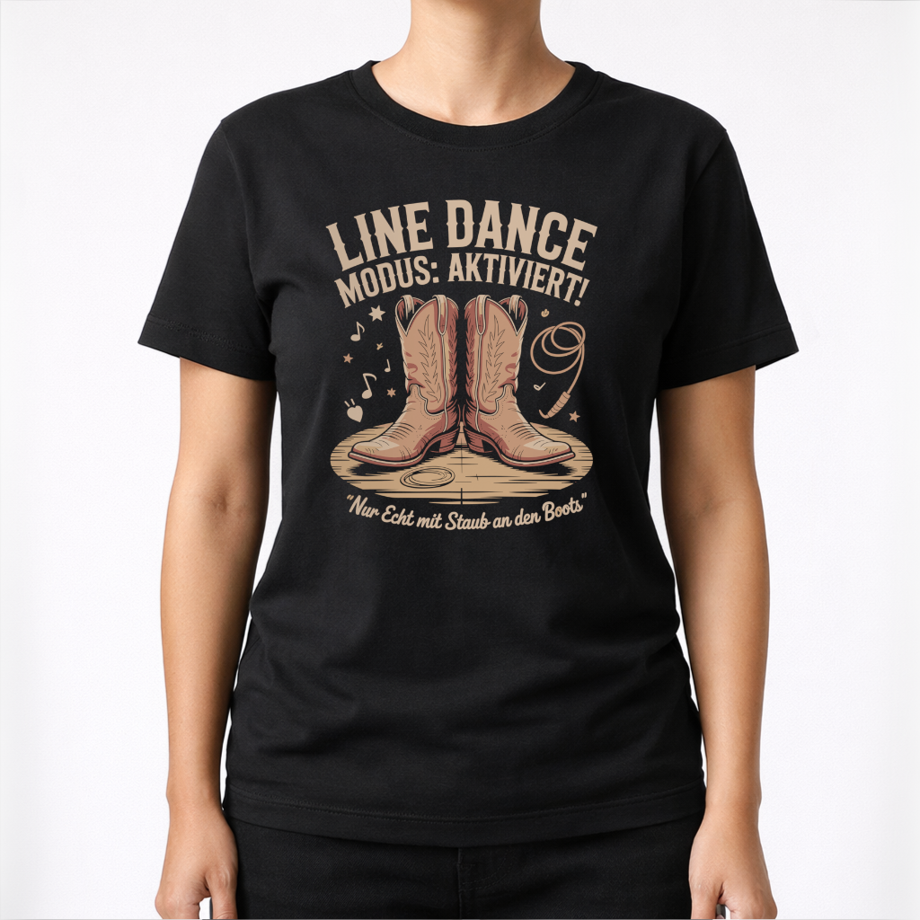 Modus aktiviert – Line Dance T‑Shirt
