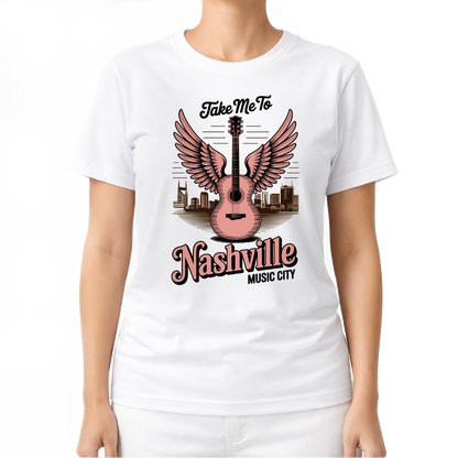 Gitarrenmotiv – Countrymusik T‑Shirt