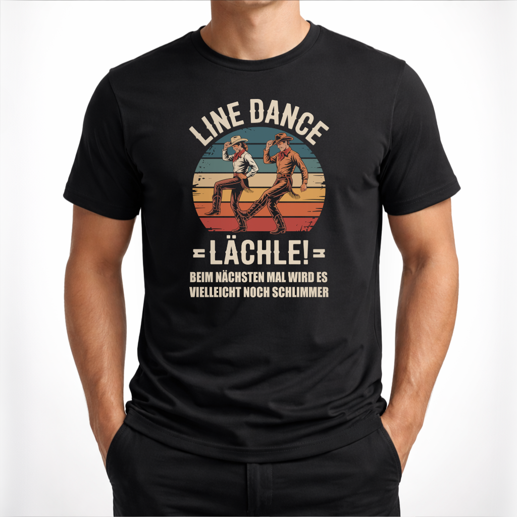 Lächle! – Line Dance T‑Shirt
