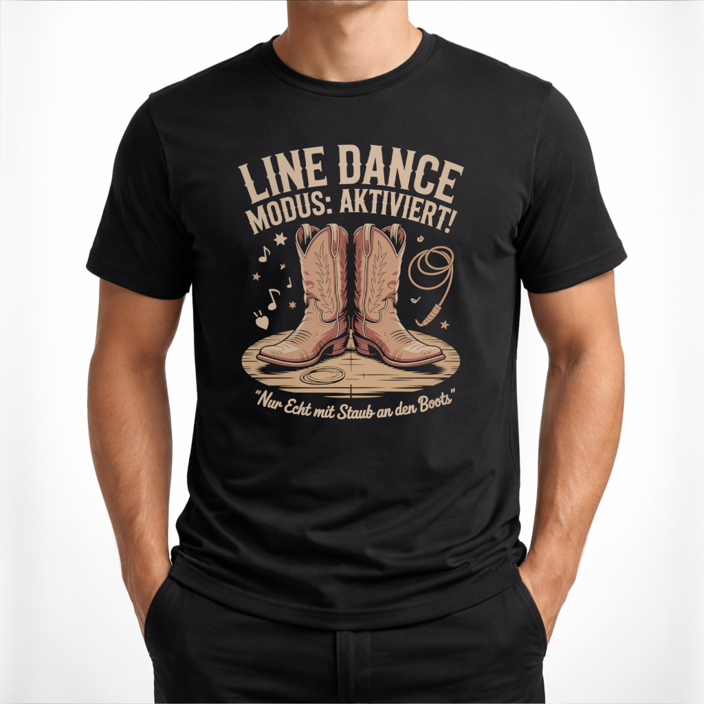 Modus aktiviert – Line Dance T‑Shirt