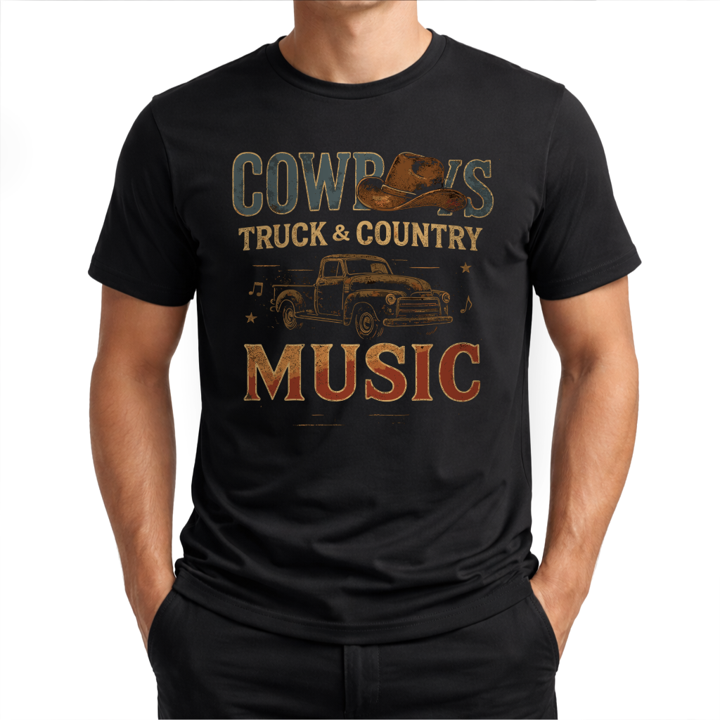 Truck & Country – Countrymusik T‑Shirt
