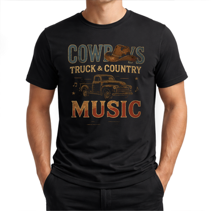 Truck & Country – Countrymusik T‑Shirt