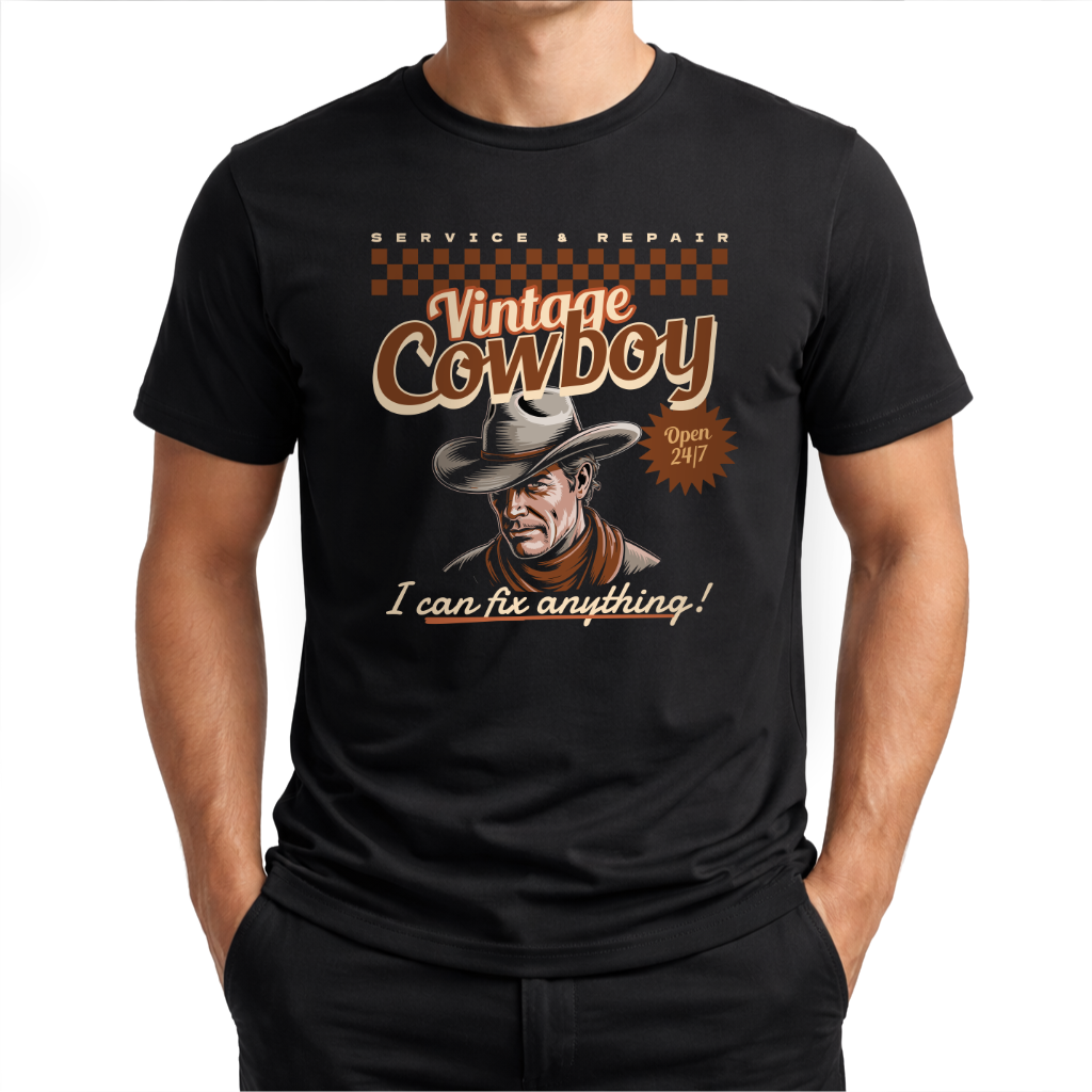 Vintage Cowboy – Western T‑Shirt