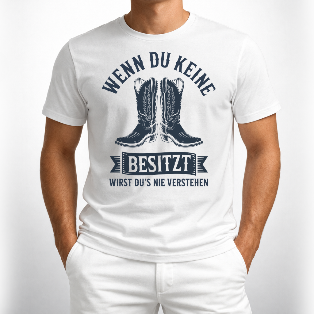 Wenn du keine Boots besitzt – Western T‑Shirt