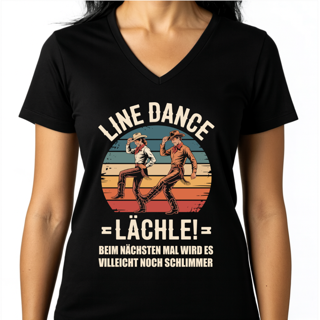 Sundaro - Damen Basic V-Neck T-Shirt