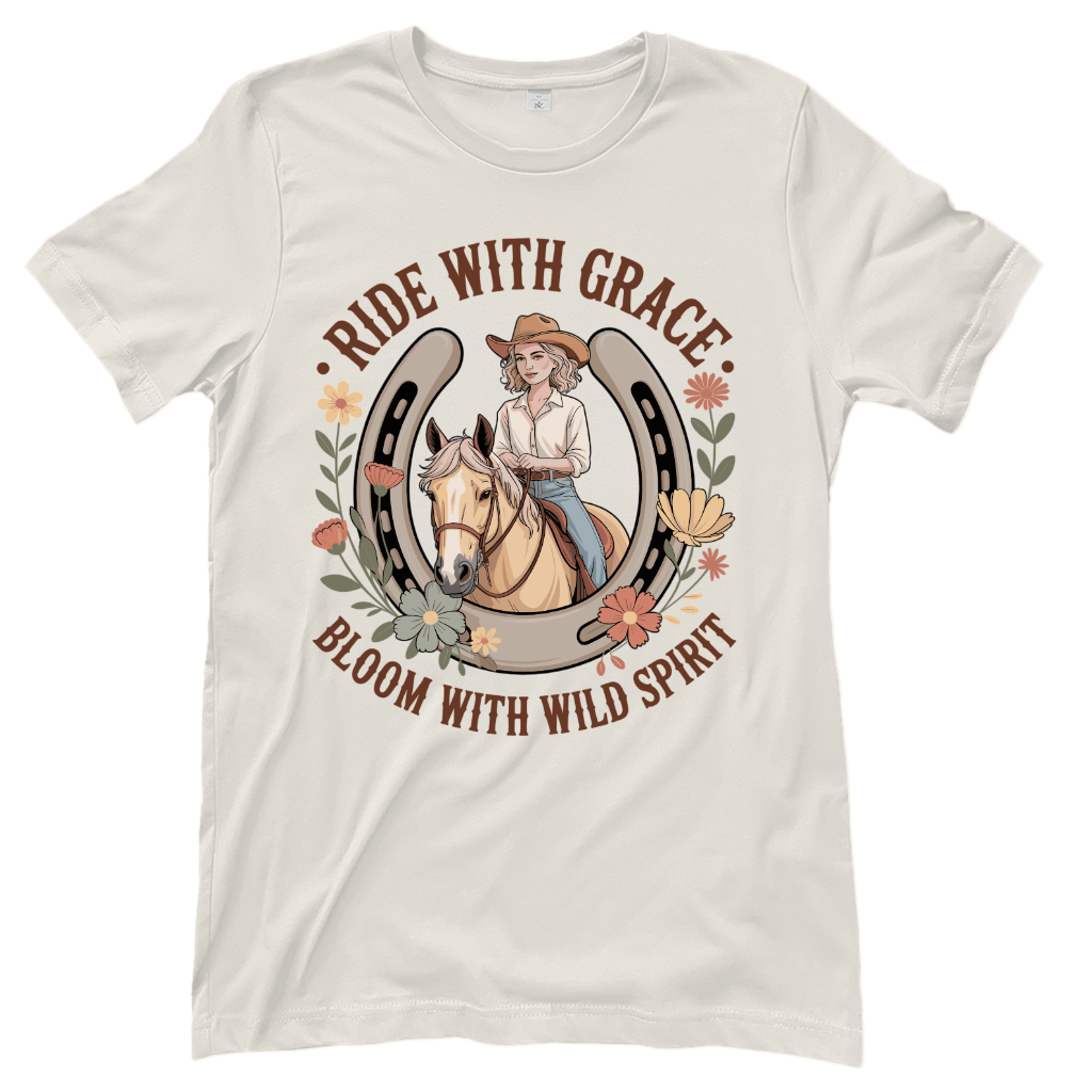 Ride with Grace – Western T‑Shirt