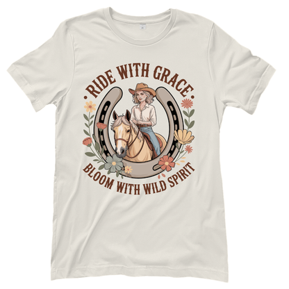Ride with Grace – Western T‑Shirt