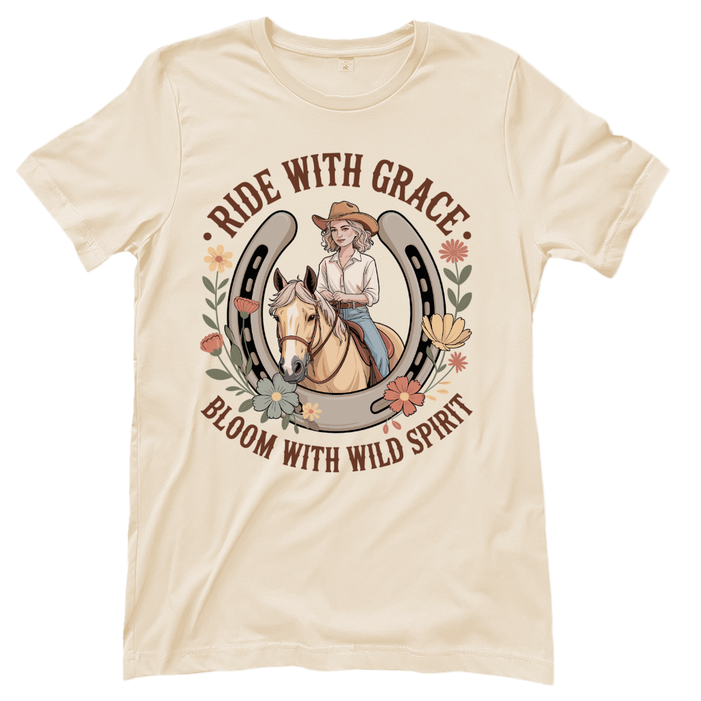 Ride with Grace – Western T‑Shirt