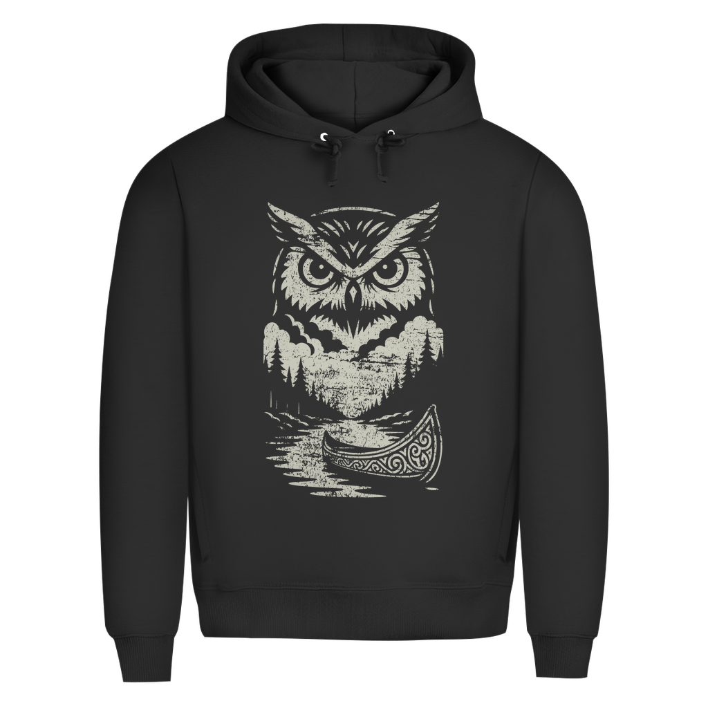 Owl - Herren Premium Bio Hoodie