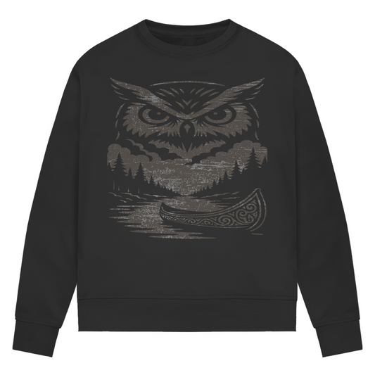 Owl - Damen Premium Bio Sweatshirt