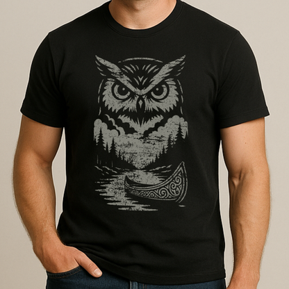 Eule & Kanu – Natur T-Shirt